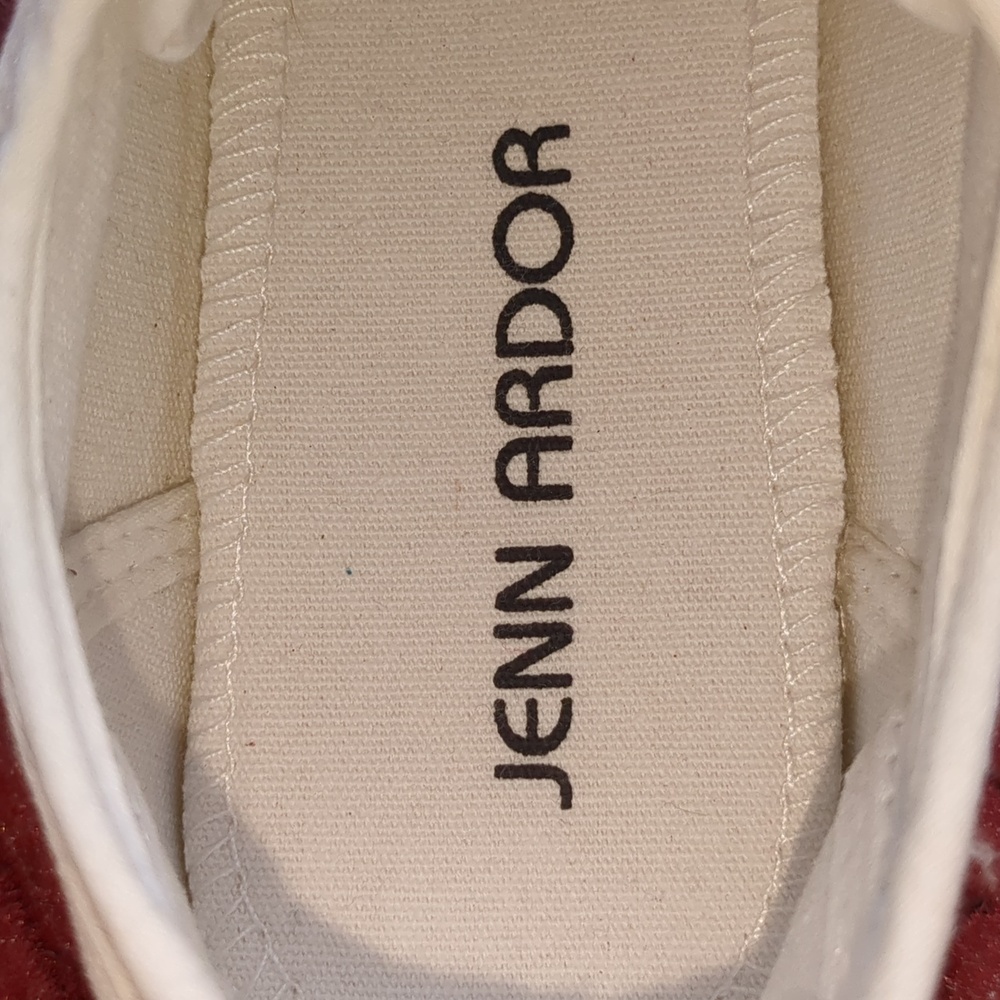 Jeen Ardor Women's size 8 white canvas fashion low-top sneakers - Picture 8 of 15